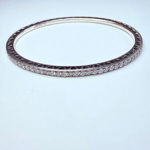 Pandora Twinkling Forever Cubic Zirconia CZ Sterling Silver 925 Bangle Bracelet